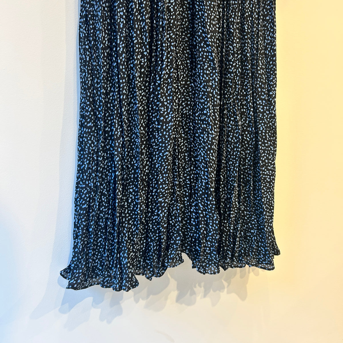 Mint velvet pleated dress Blue/black Size 12