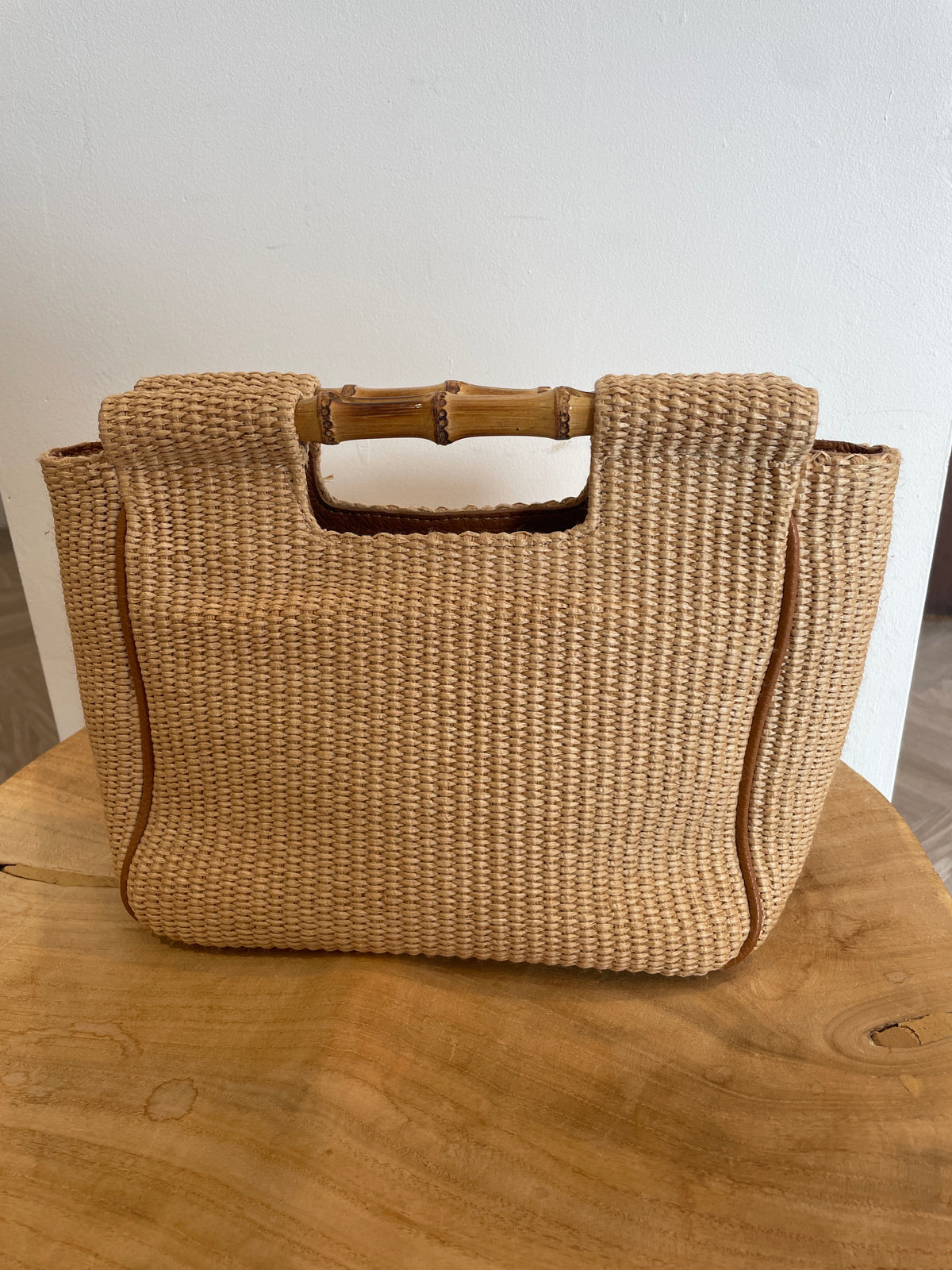 Russell & Bromley Bamboo Grab Bag Natural One Size