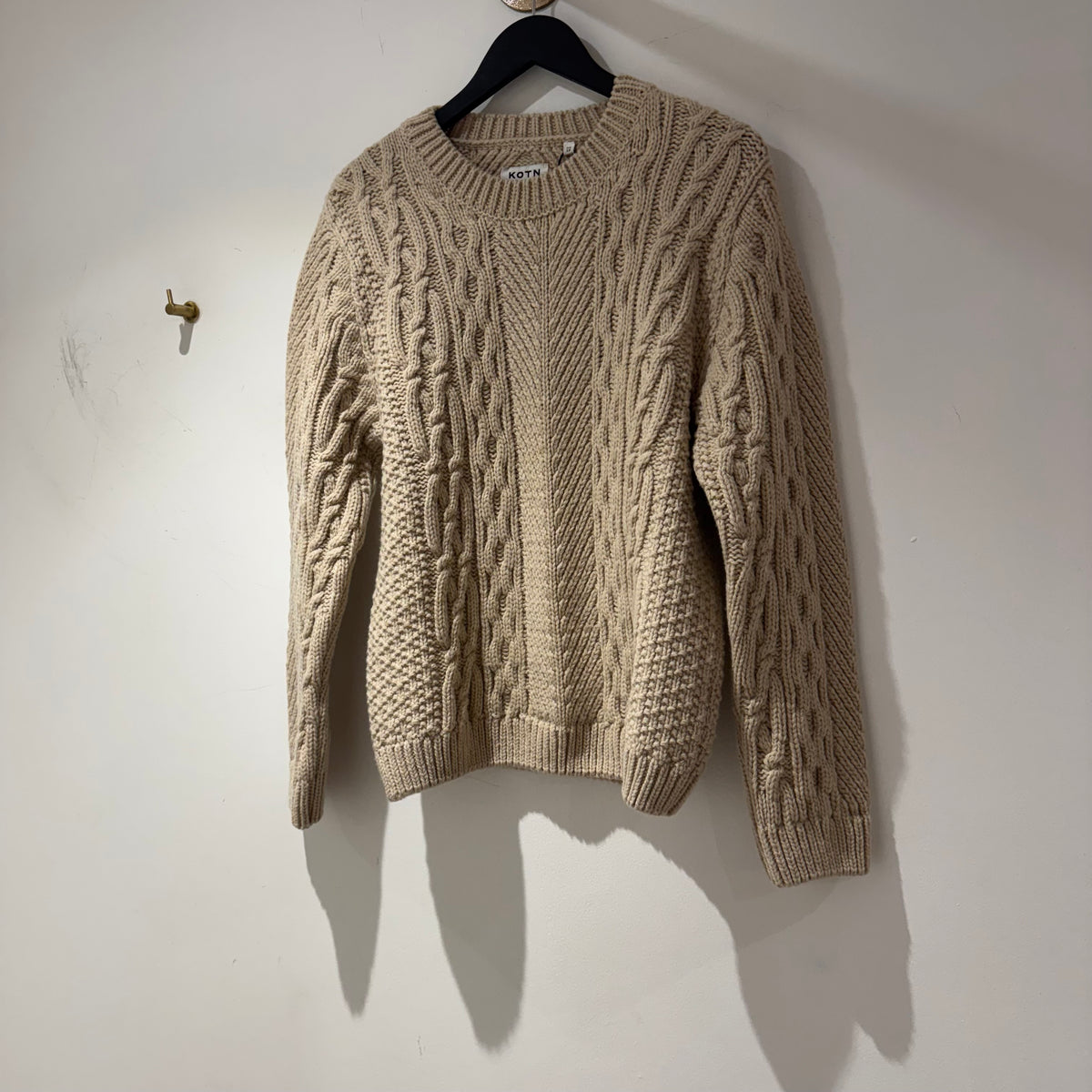 Kotn Men’s Fisherman sweater Oat XS