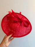 Fischer'sHatinatorRed Bow/Feather Disc/Hairband One Size