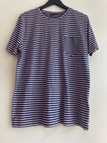 PS Paul Smith T-shirt Stripe Navy/Pink Size Medium