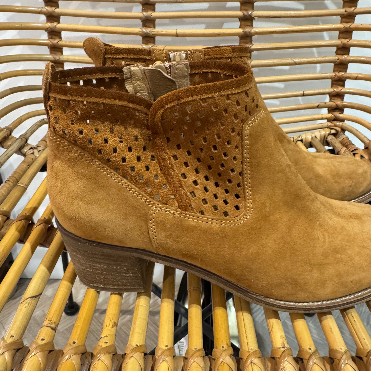 Jones suede cut out Boot Camel Size 6