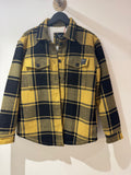 Superdry Shacket Vintage Borg Check Yellow/Black Size 10