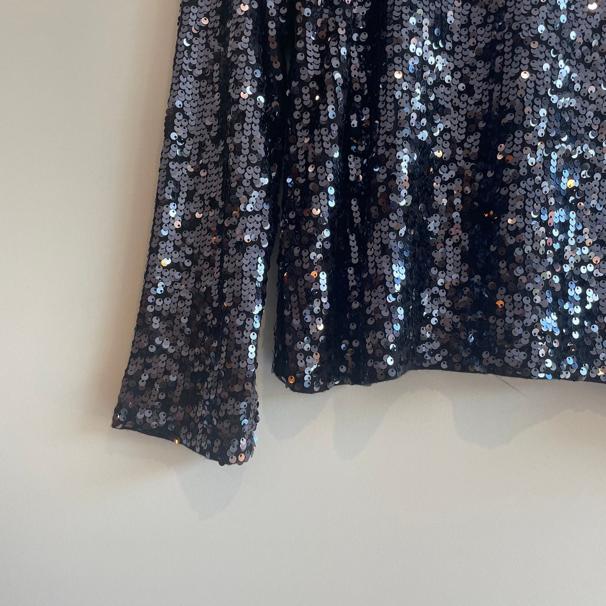 White Label sequin top Blue Size 14