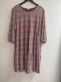 Seasalt Cornwall Dress Russet/Ecru Flower/Dot Print Size 22