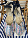 Manebi espadrille denim Blue/neon UK 3
