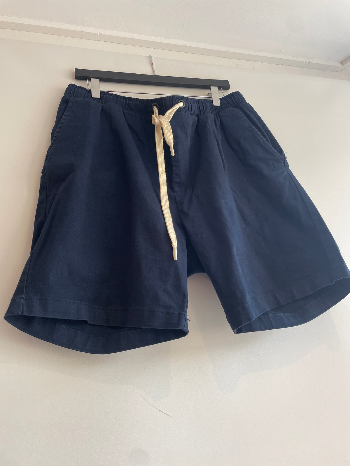 Folk stretch cotton chino shorts Navy Size 4