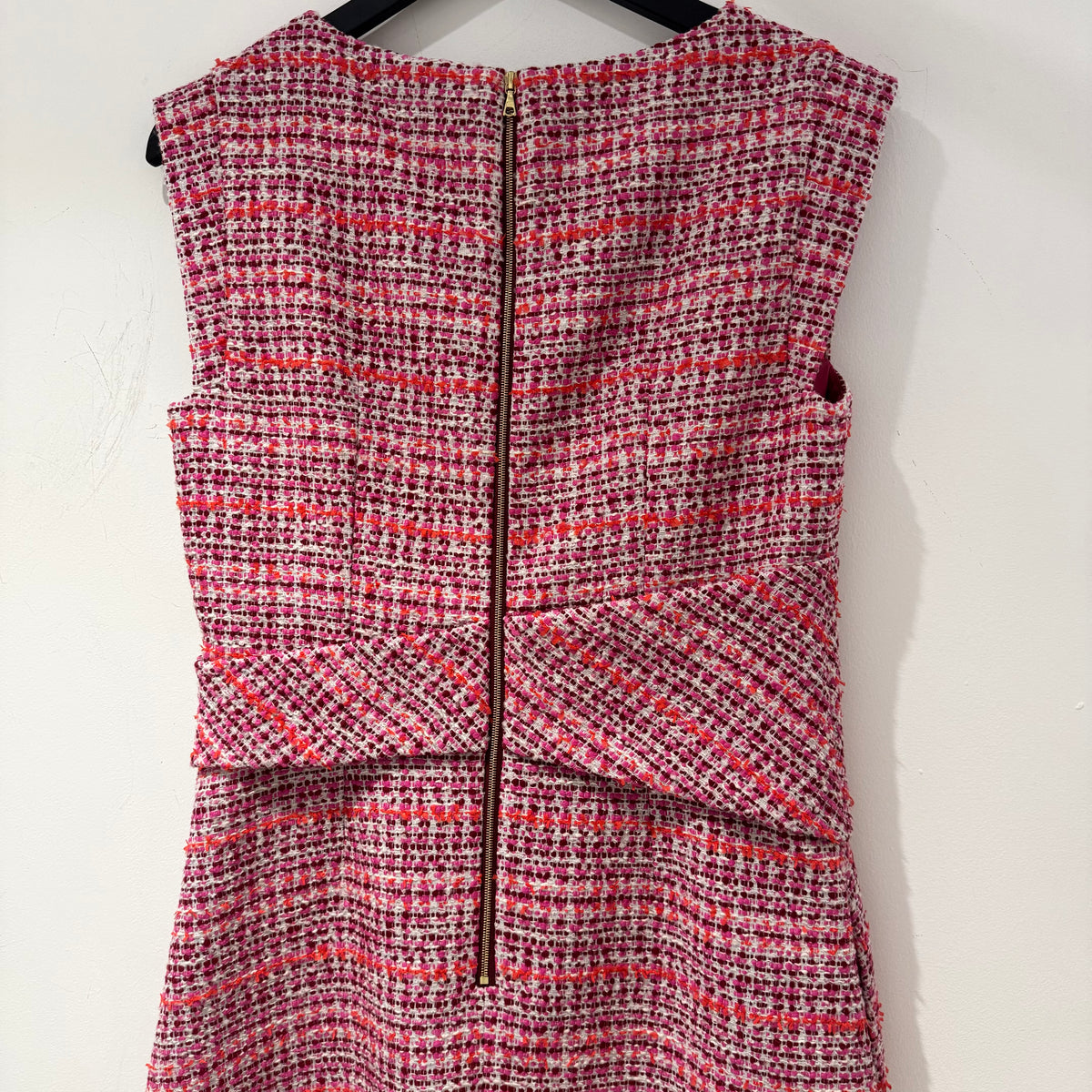 The Fold boucle pinafore dress Pinks Size 12