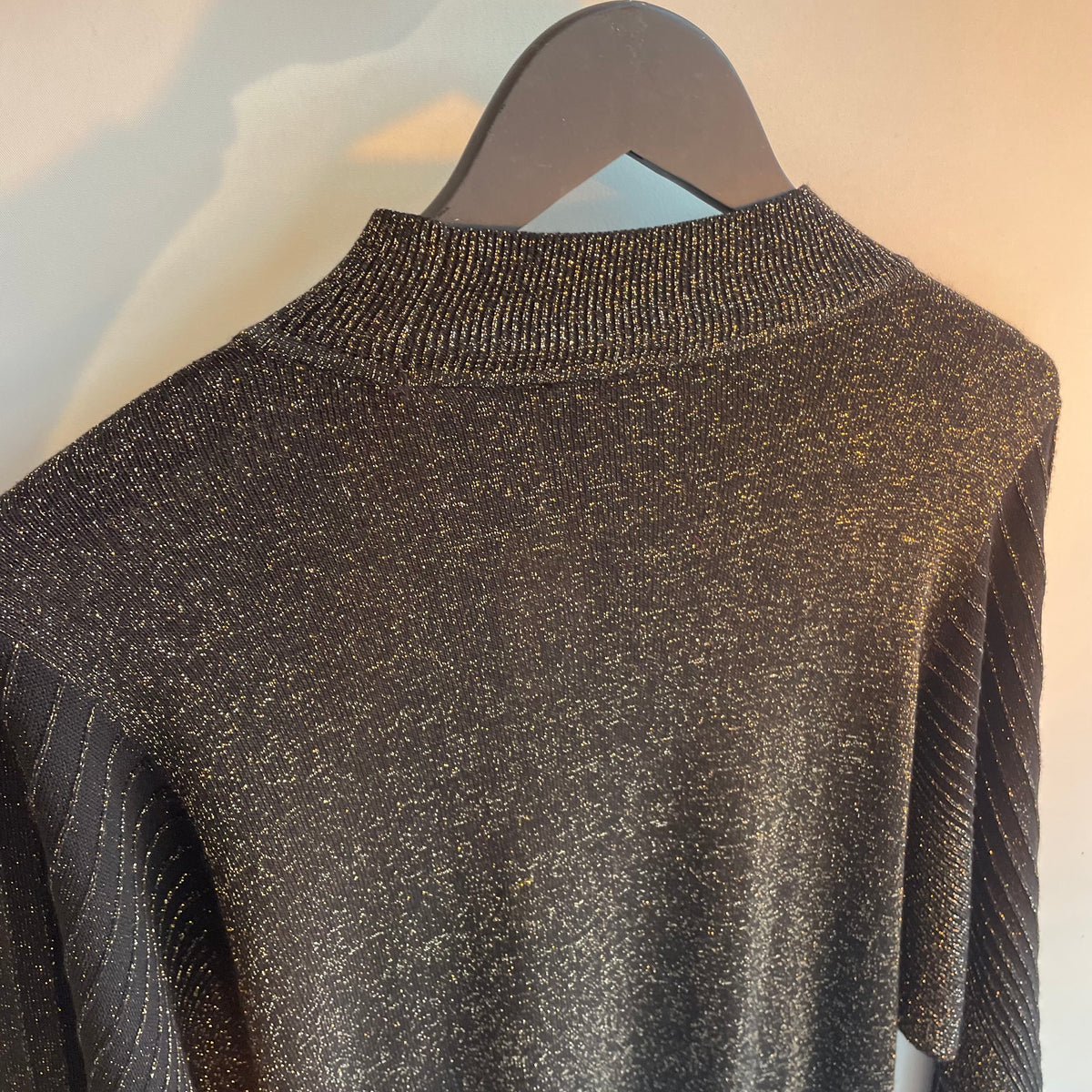 Phase eight lurex knit jumper Black Size M