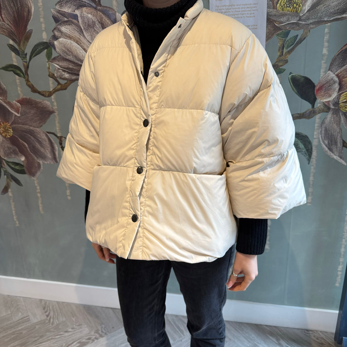 Bitte Kai Rand Cream puffa coat S