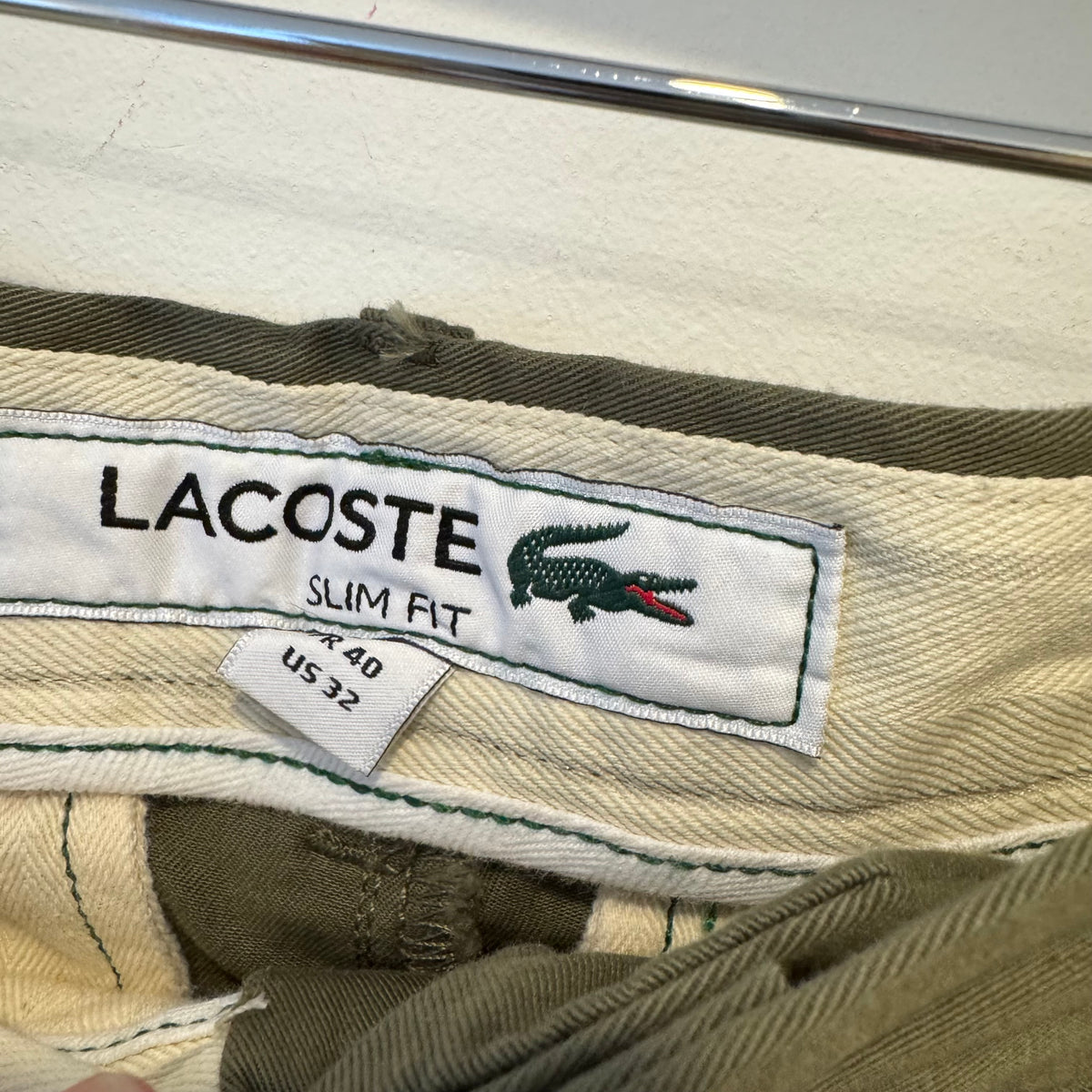 Lacoste slim fit short Khaki Size XS