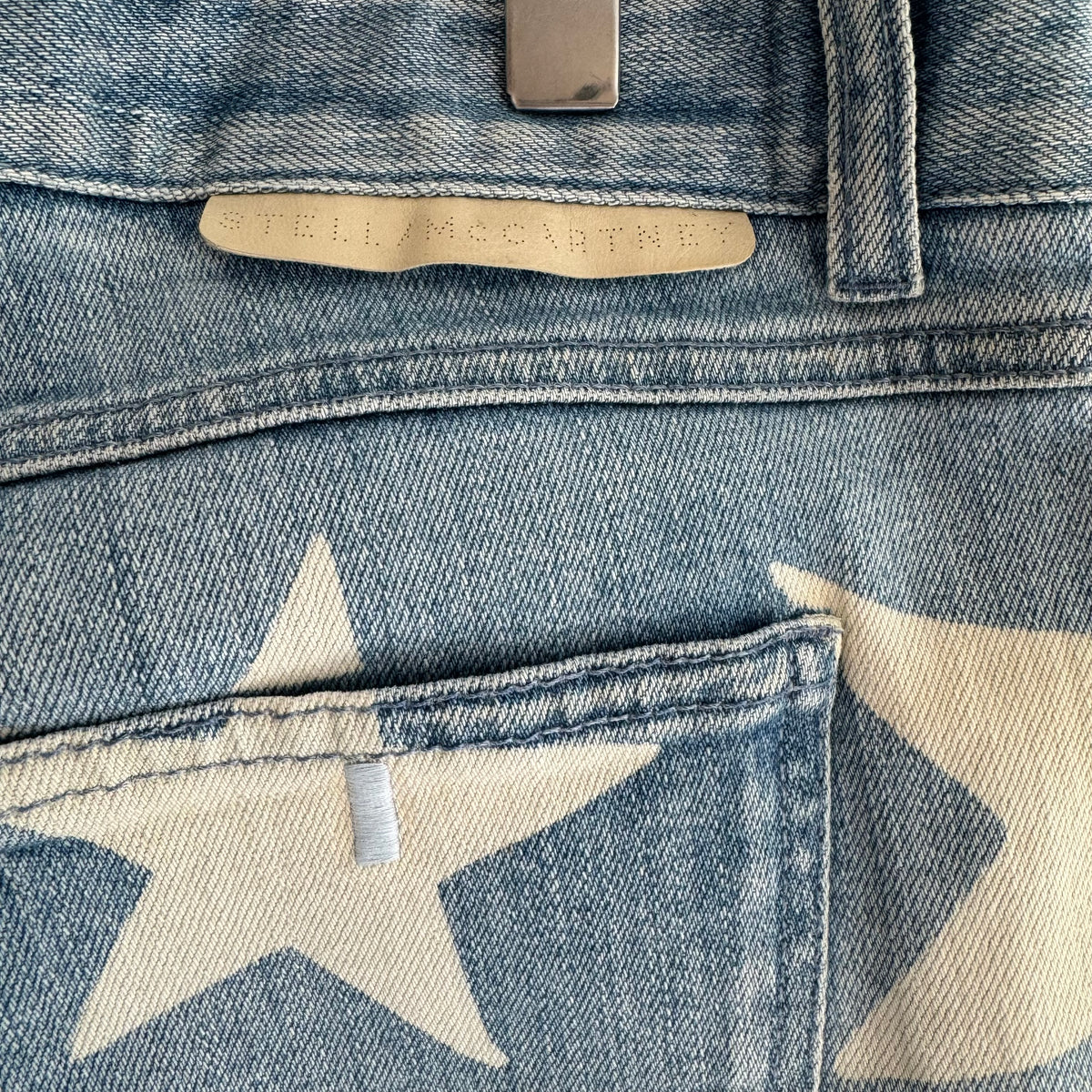 Stella McCartney light wash star jean W27