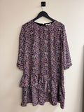 Great Plains Frill Dress Utah Floral Lilac/Navy 14