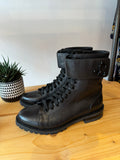 Jimmy Choo Cerius flat leather boot Black Size 40