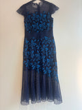 Sea lace occasion dress Navy/blue Size 12