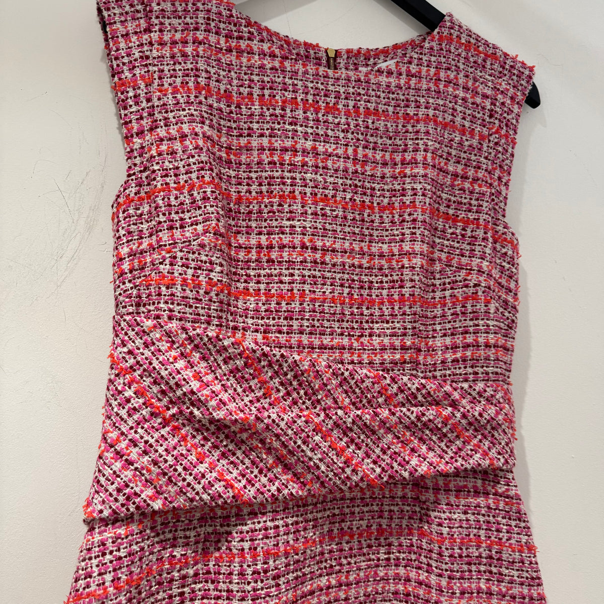 The Fold boucle pinafore dress Pinks Size 12