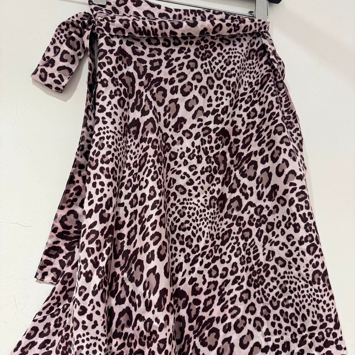 Charlotte Sparre leopard wrap skirt Blush/Burg O/S