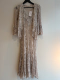 Ann Balon vintage lace dress and bolero Nude Size Large