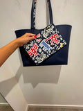 Lacoste/Keith Haring Tote Navy/ Keith Haring Art Print