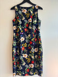 Hobbs floral occasion shift dress Floral Navy/Multi 12