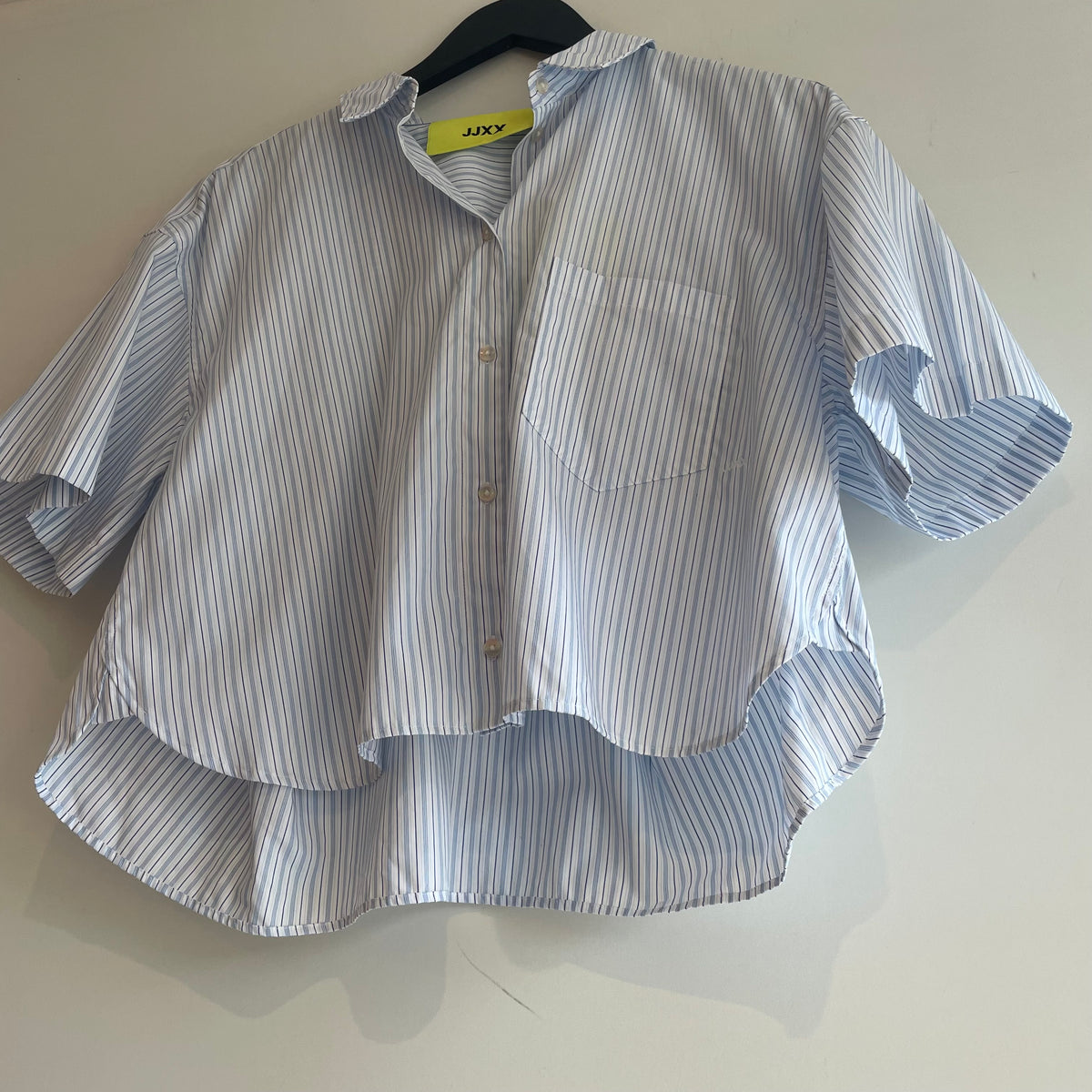 JJXX stripe crop shirt White/Blues Medium