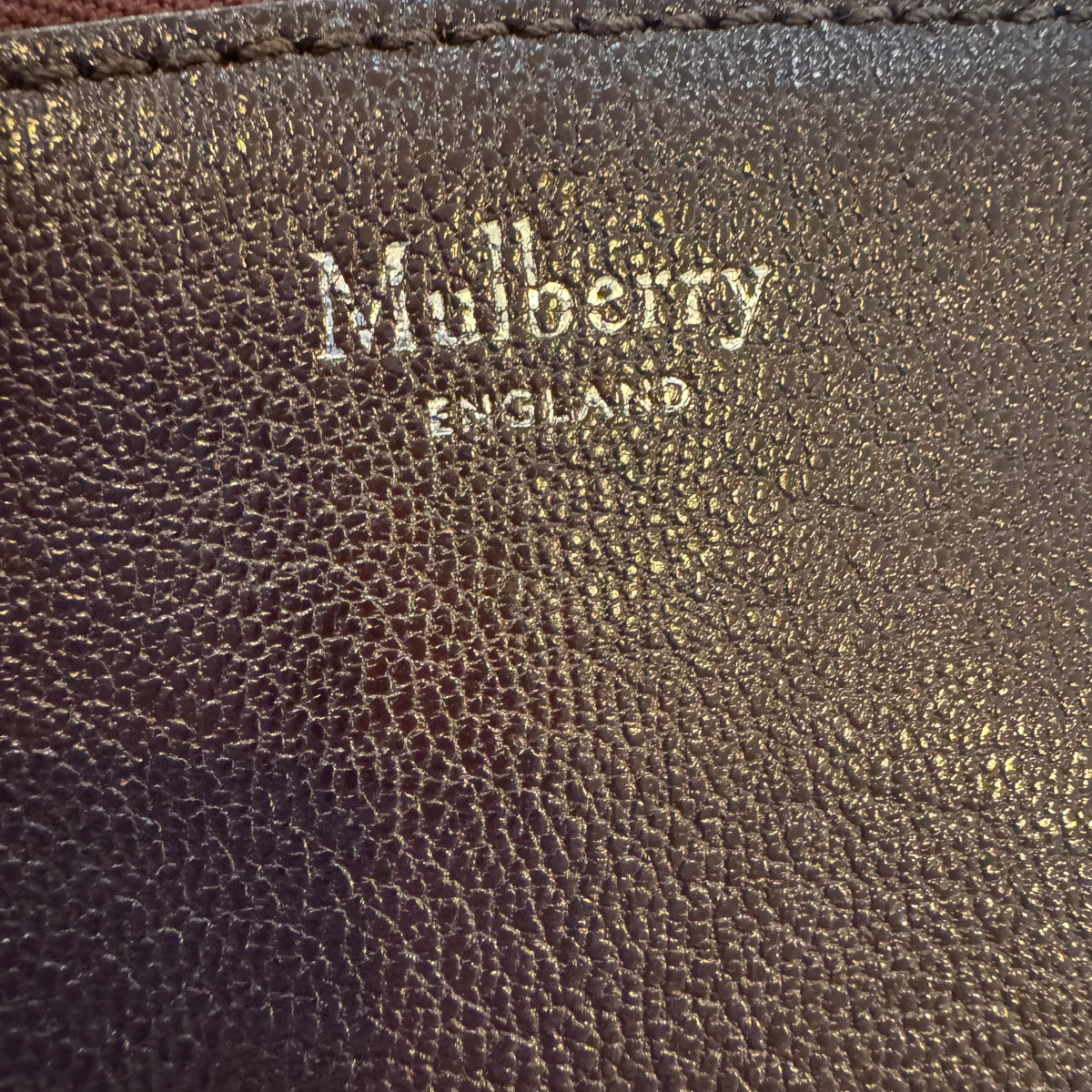 Mulberry 'Winsley' leather bag Oxblood OS