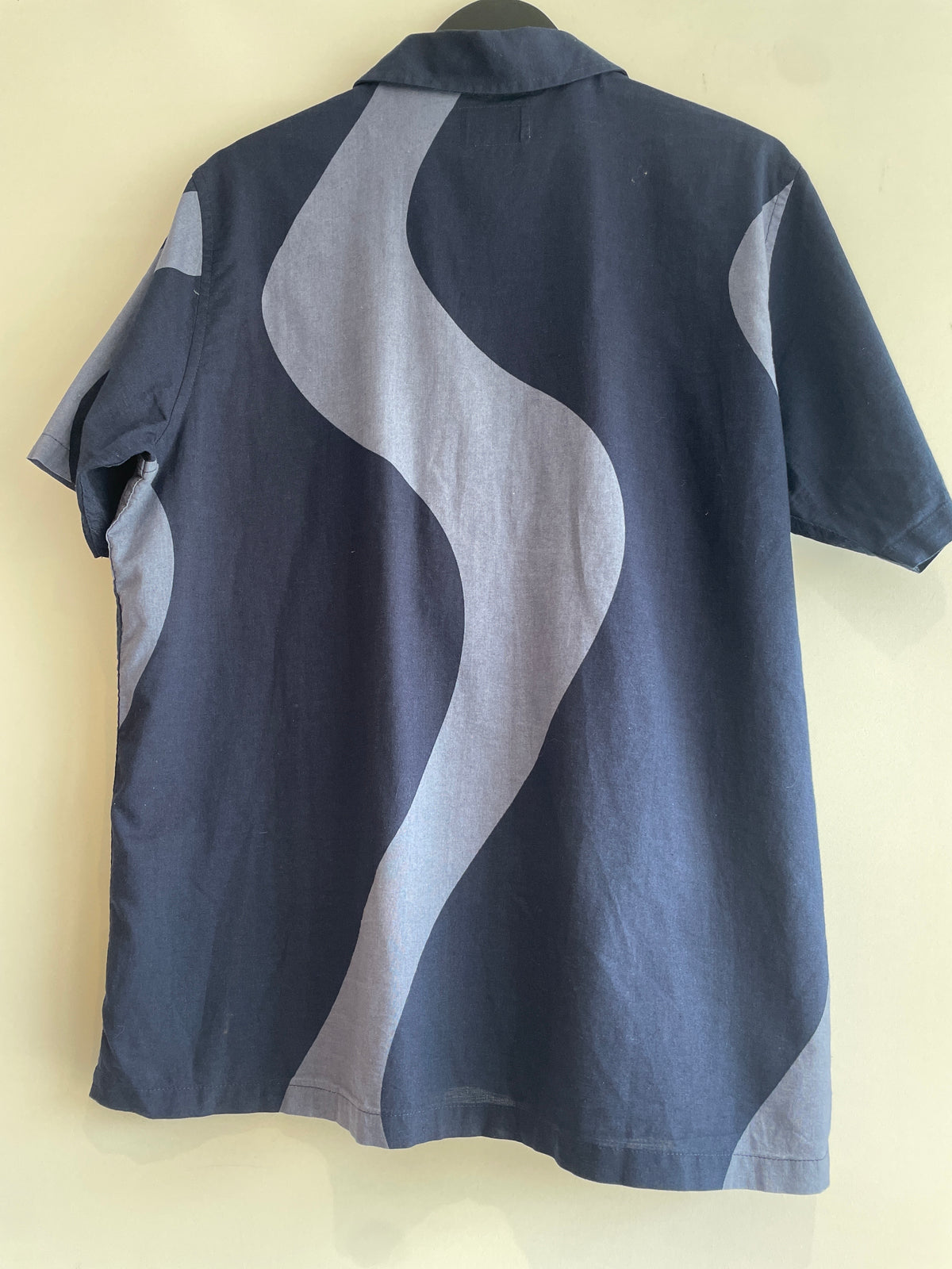 Folk SS Shirt Bold Print Navy/Blue Size 4
