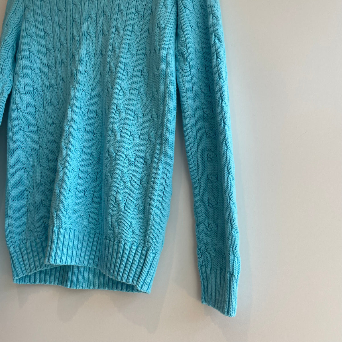 Ralph Lauren cable knit jumper Turquoise Size Medium