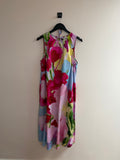 Phase Eight Leila abstract floral dress Multi Brights Size 14