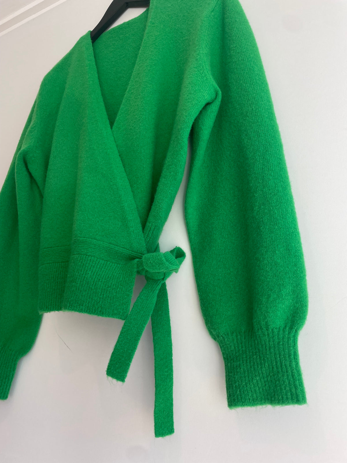 & Other Stories wrap cardigan Bright Green Size Small