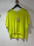 Brodie vibrant batwing cashmere Citrus Size Small