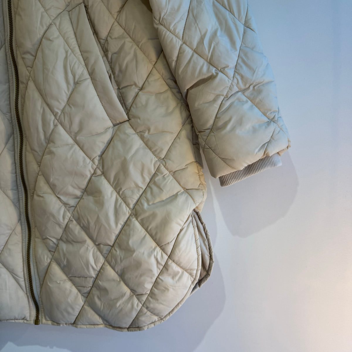 Part Two quilted coat Cream Size 40