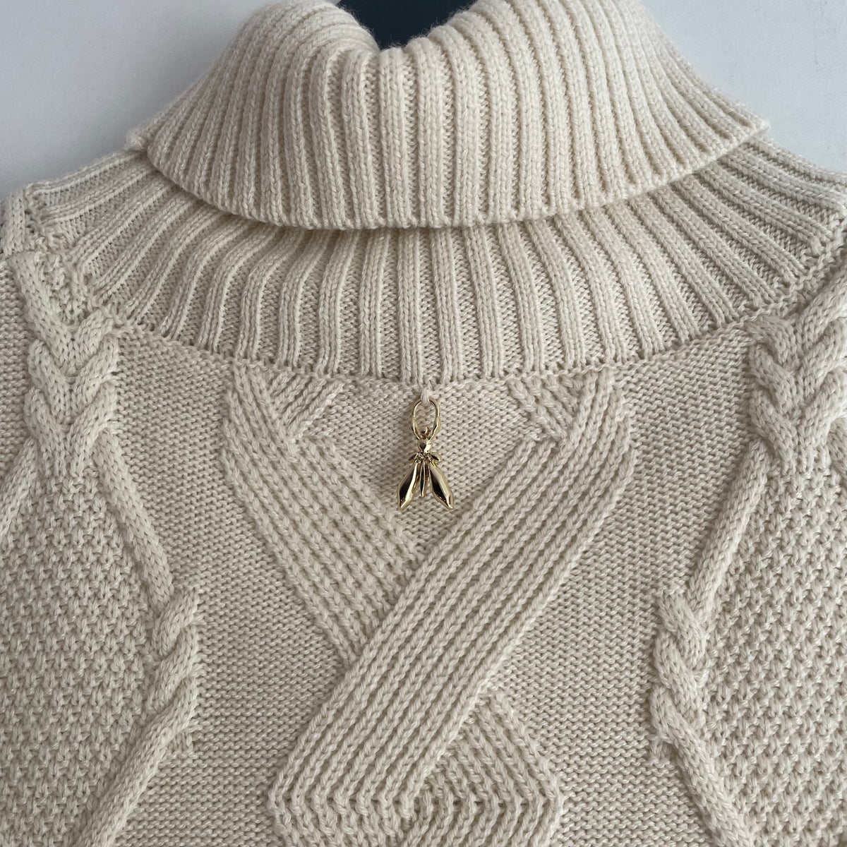 Patrizia Pepe cable knit tabard Cream Size 0