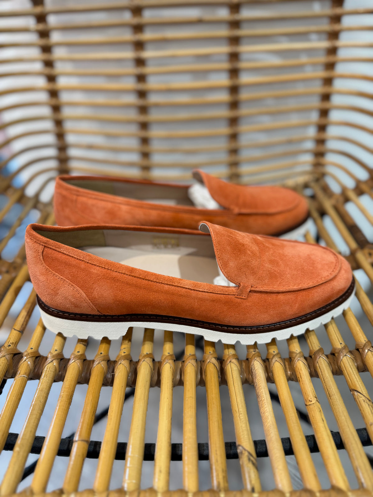 Madeleine Suede Loafer Burnt Orange Size 41