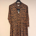 White Stuff Rua Jersey Shirt Dress Tan/black Size 16