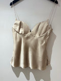 Zara satin camisole Champagne Size Large