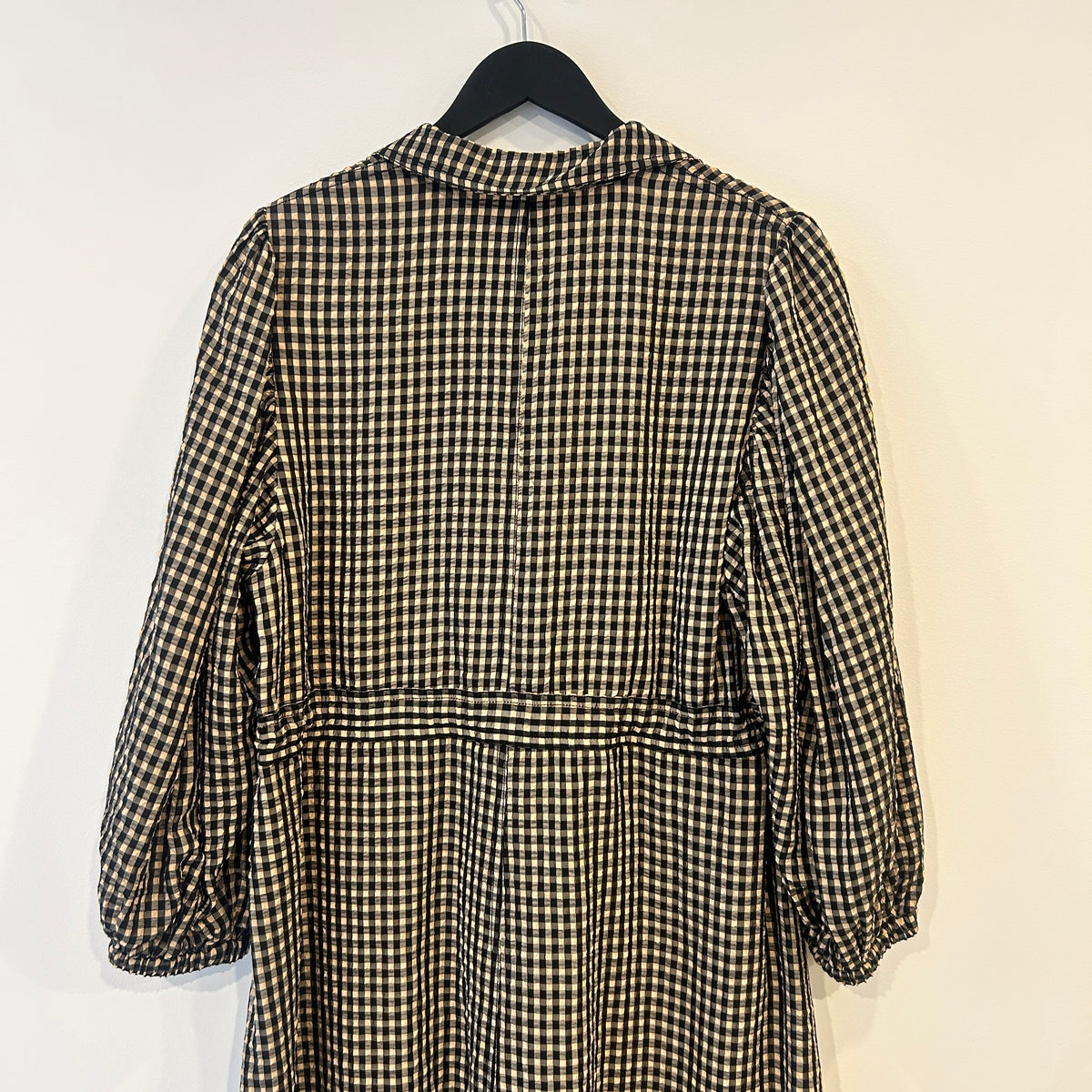 Jigsaw gingham dress Black/beige Size 14