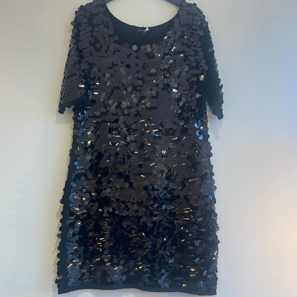 Phase Eight large sequin dress Black 14