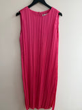 Autograph crinkle pleat maxi dress Rose Pink Size 14