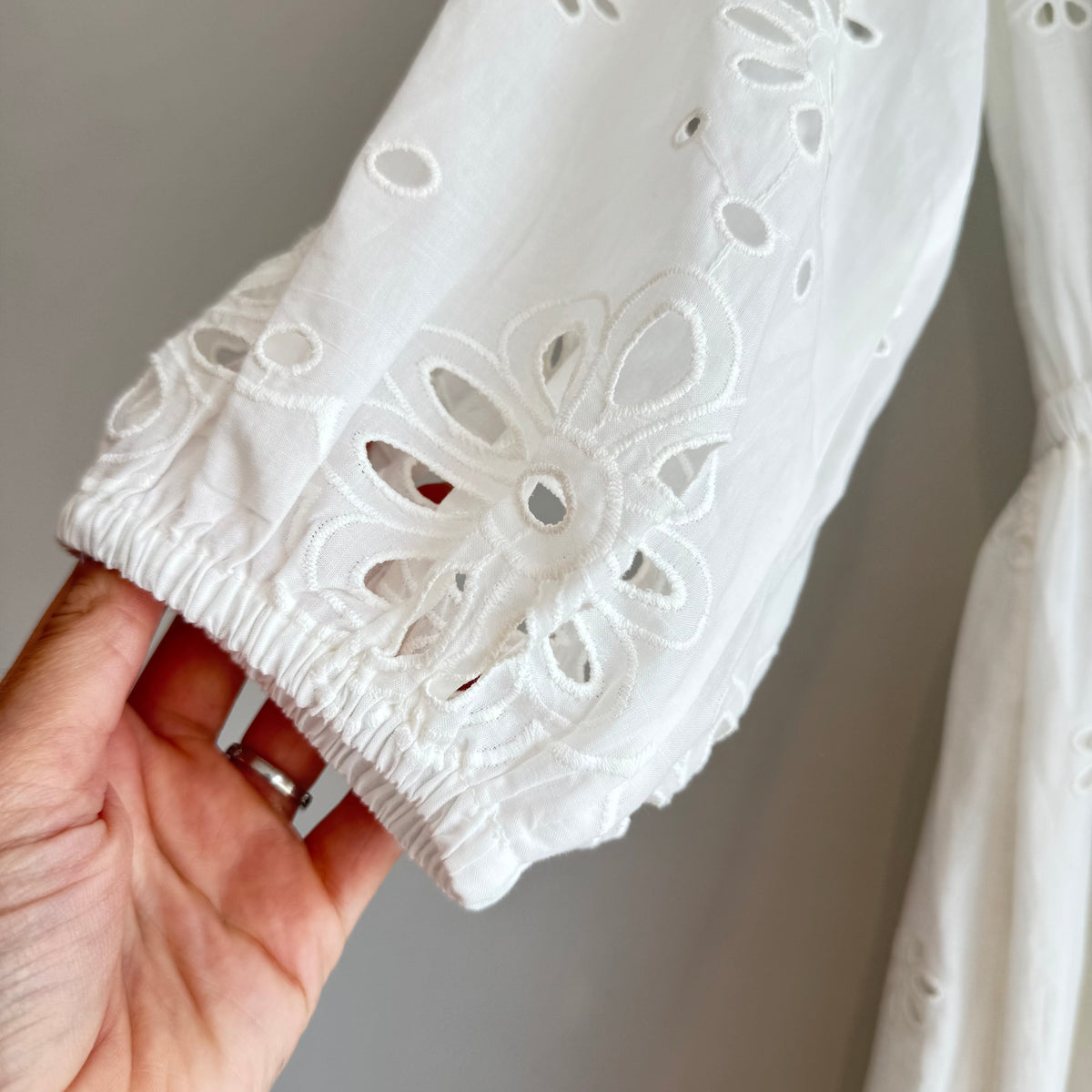 Jaeger Embroidery Anglaise dress White Size 10