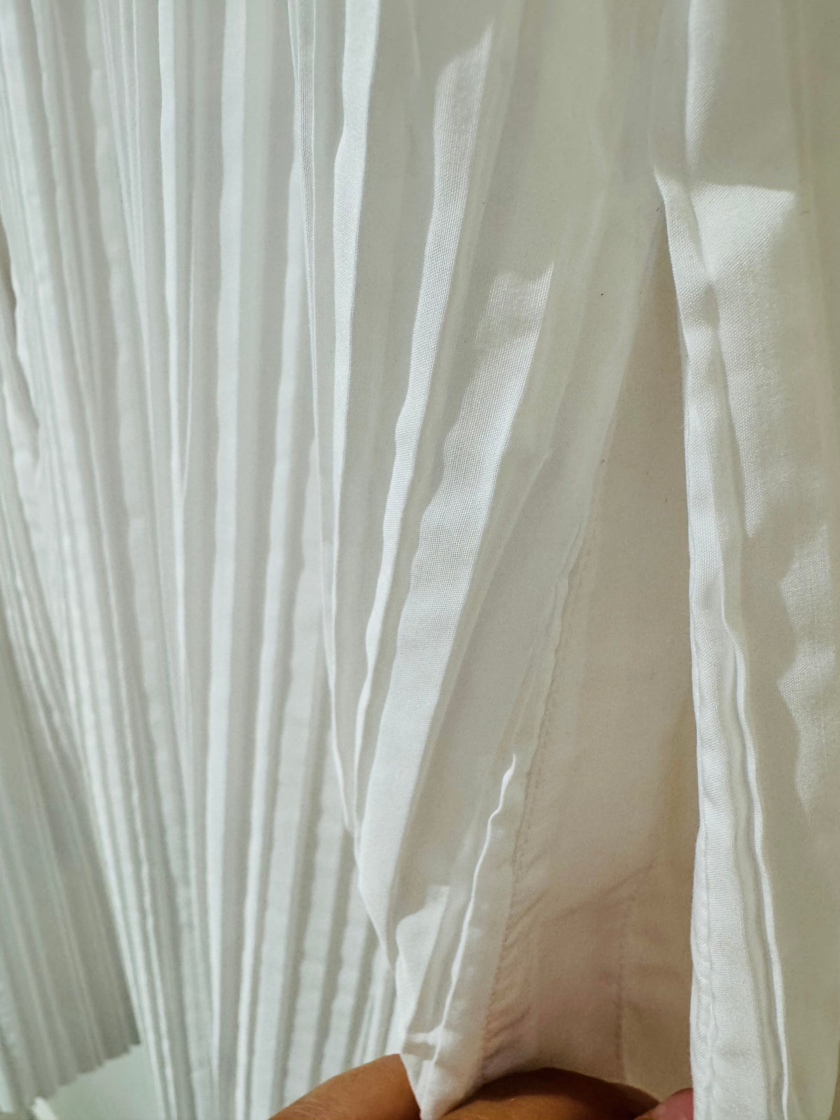Cos Pleated Sleeveless Dress White Size 6