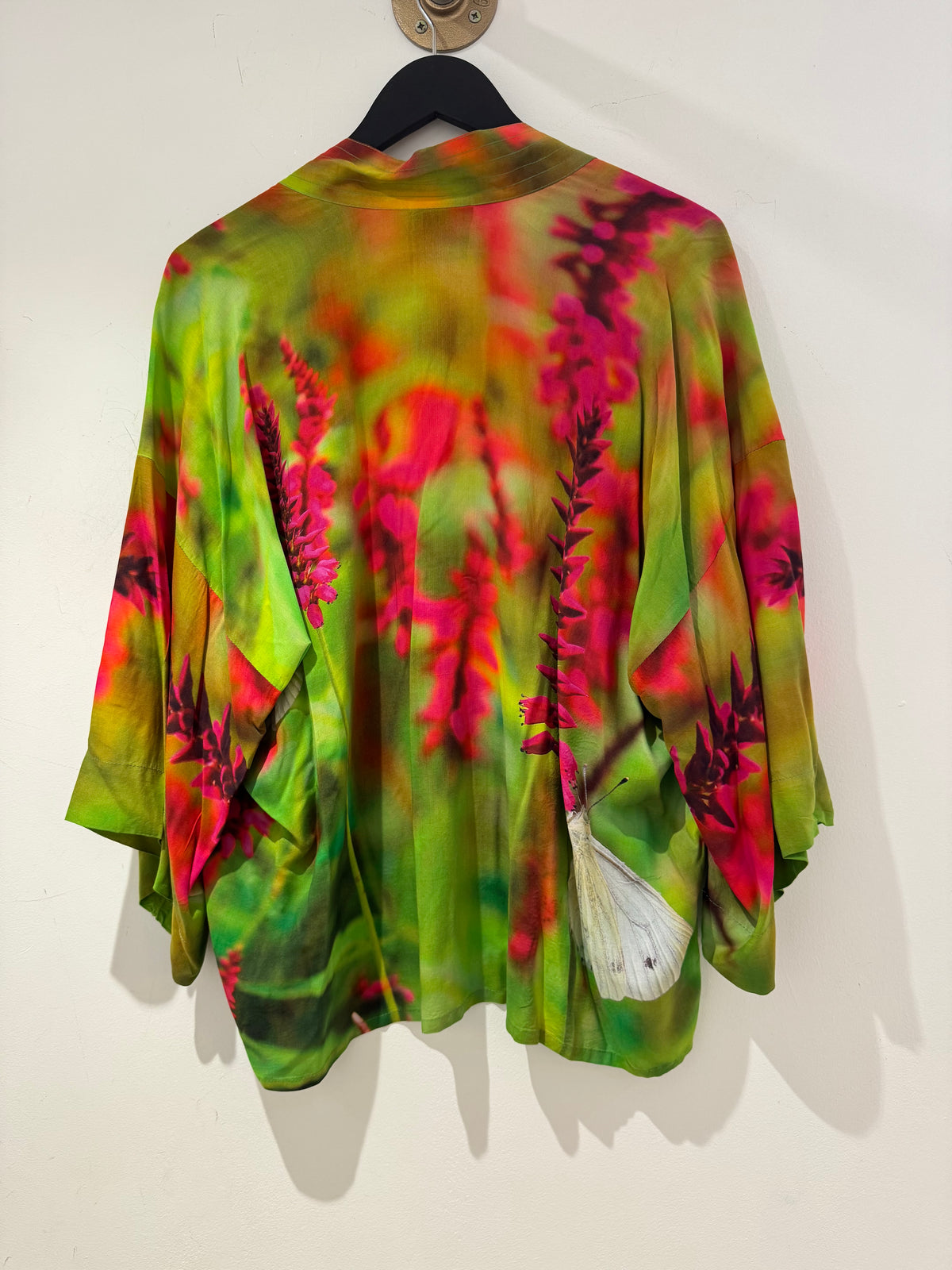 From My Mothers Garden Kimono Jacket Floral print Pink/Green