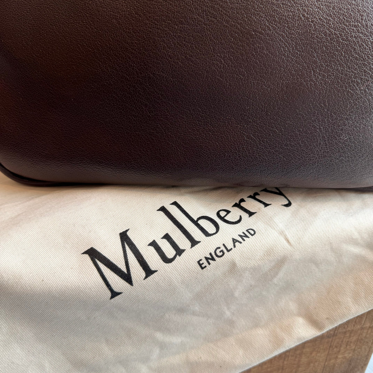 Mulberry 'Winsley' leather bag Oxblood OS