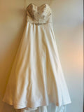 Sottero Strapless Wedding Beaded bodice dress Ivory 6