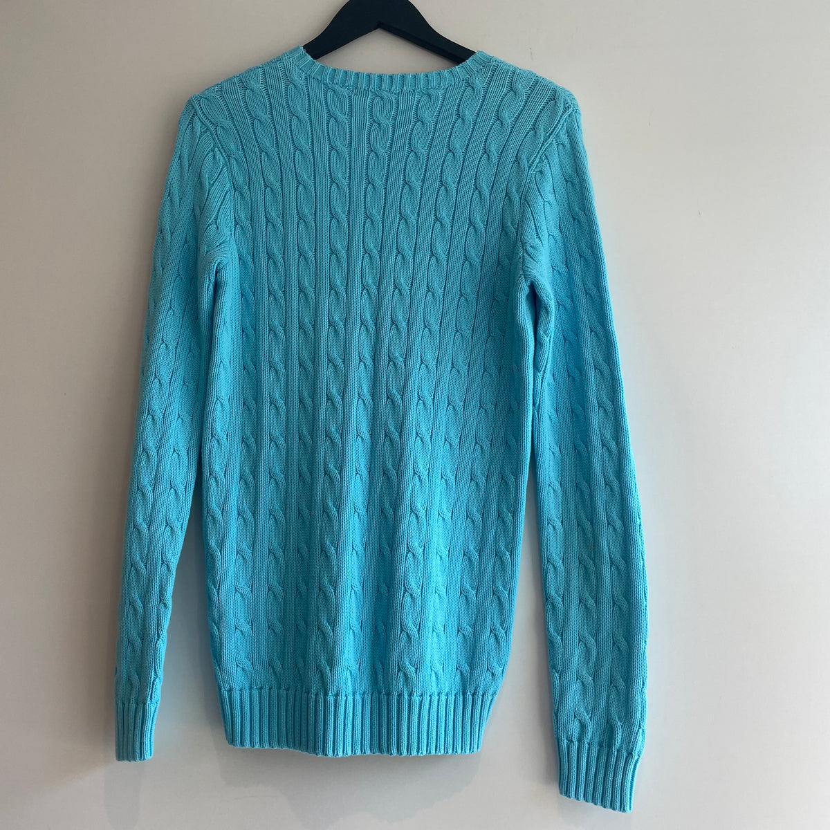 Ralph Lauren cable knit jumper Turquoise Size Medium