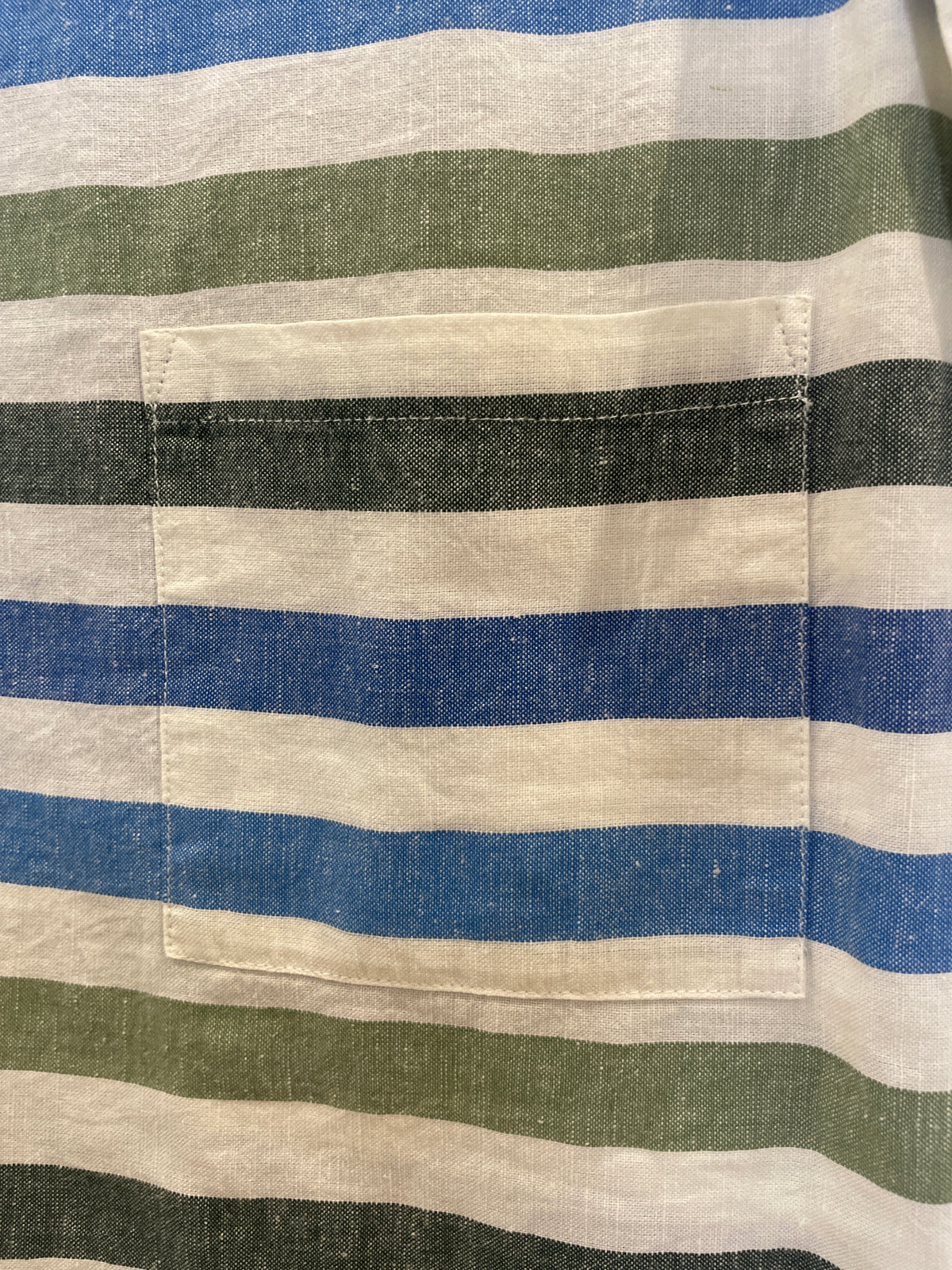 Seasalt Cornwall stripe tunic Ivory/Blue/Green Size 12