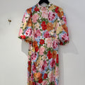 Kitri Annabelle Painted Floral Dress Multi Size 16