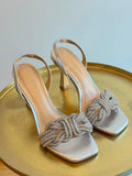 Alma Un Pena embellished sandal Silver