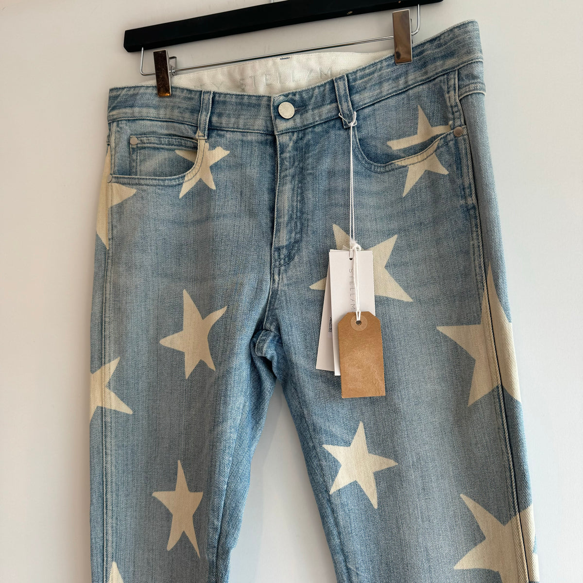 Stella McCartney light wash star jean W27