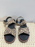 Clarks Sandal Leopard Crossover Size 6